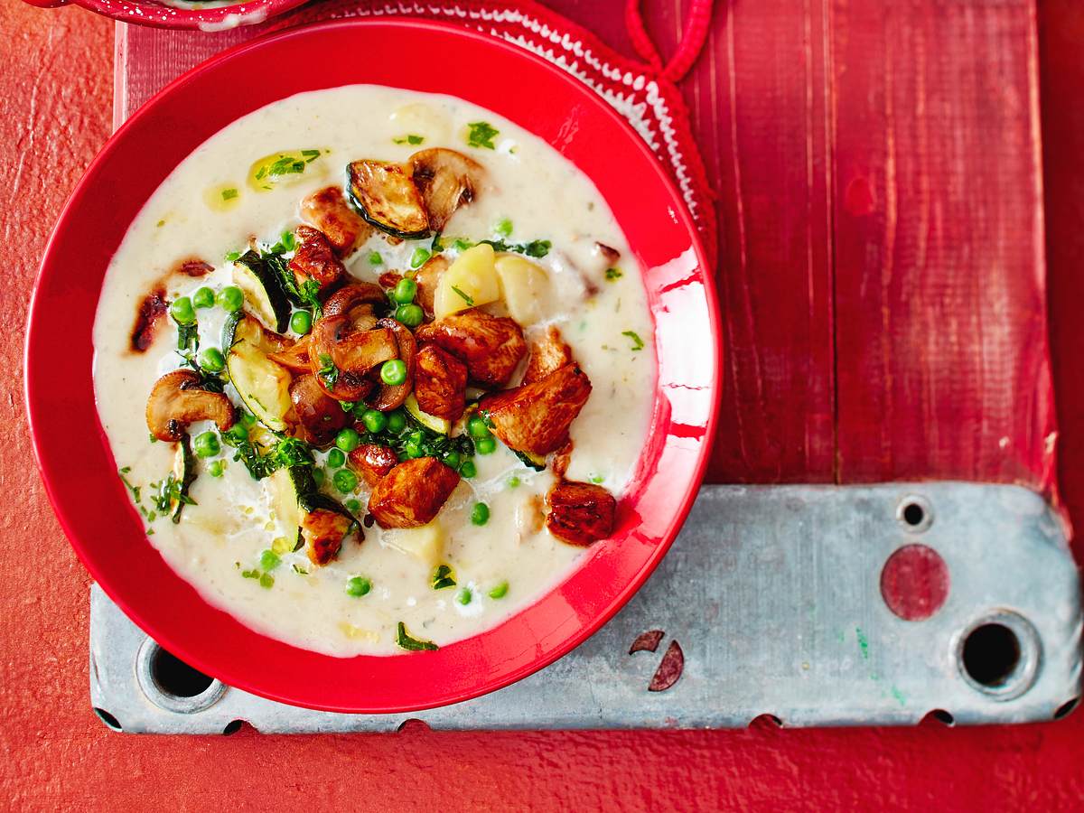 Pilz-Hähnchen-Eintopf (Stew) Rezept