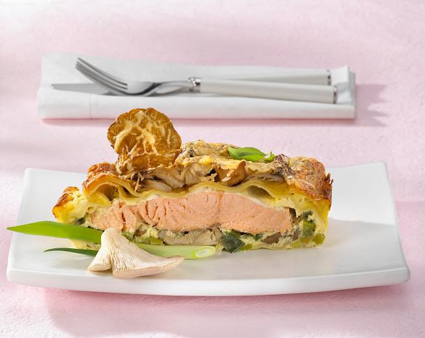 Pilz-Lachs-Lasagne Rezept Pilz-Lachs-Lasagne Rezept