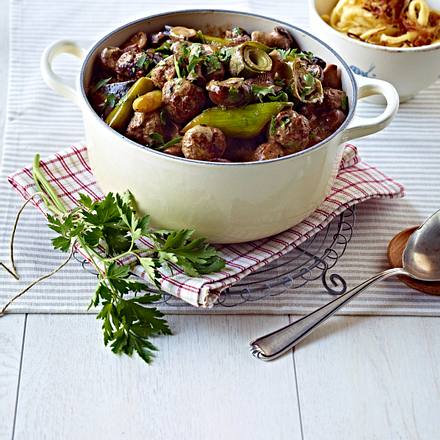 Pilz-Lauch-Topf Rezept Pilz-Lauch-Topf Rezept