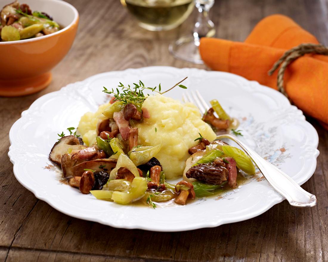 Pilz-Ragout mit Porree Rezept | LECKER