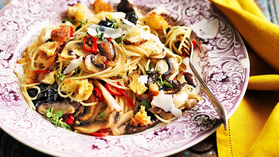 Pilz-Spaghetti Rezept - Foto: LECKER @ Bauer Media Group