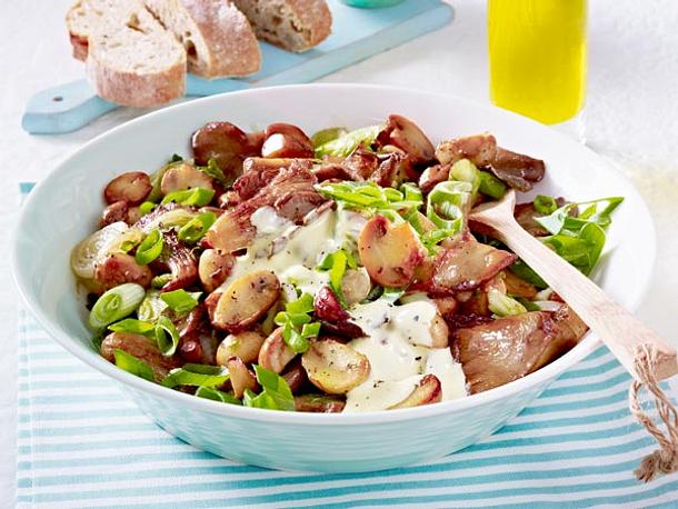 Pilzpfanne mit leichter Aioli Rezept