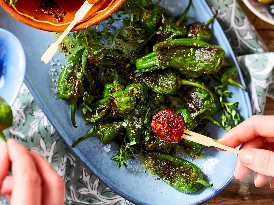 Pimientos de Padrón Rezept