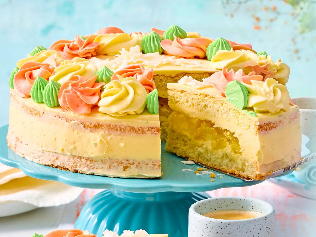 Piña-colada-Torte mit Kokosmilch Rezept