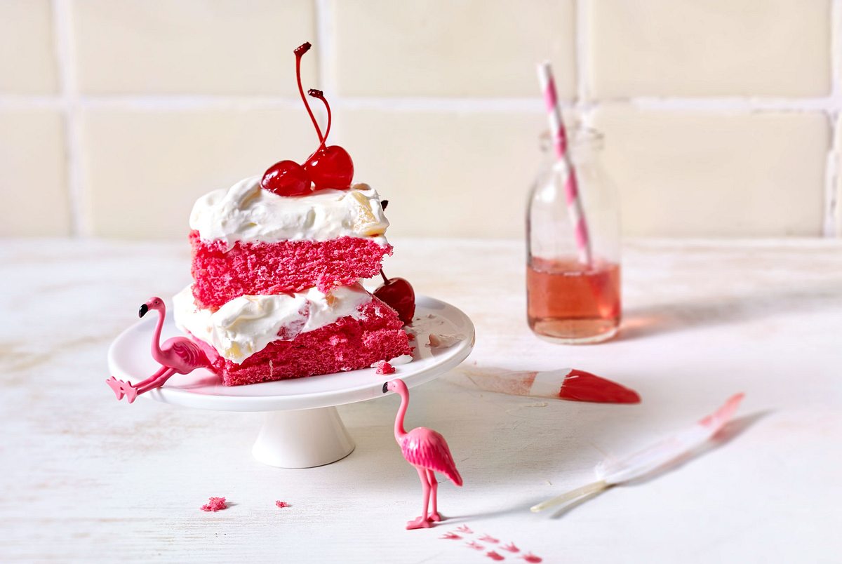 Pink-Flamingo-Schnitten Rezept