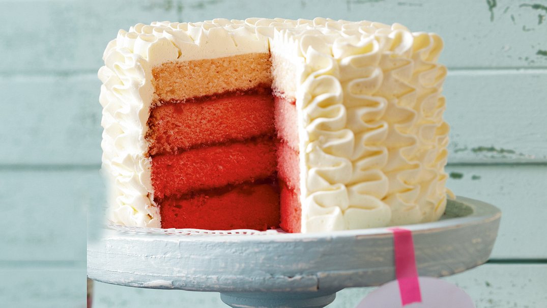 Pink Ombre Cake Rezept - Foto: LECKER @ Bauer Media Group