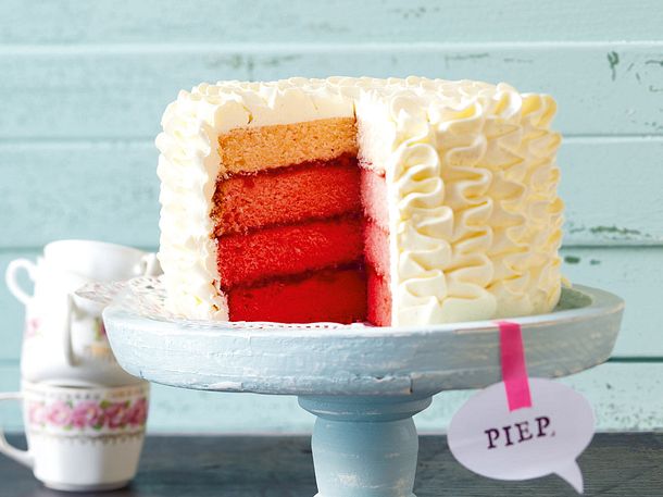 Pink Ombre Cake Rezept Pink Ombre Cake Rezept