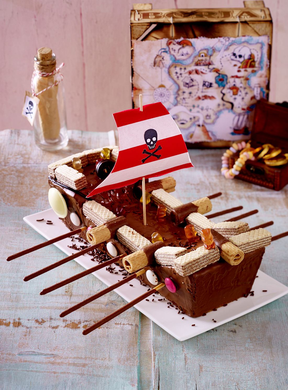 Piratenschiff-Kuchen Rezept