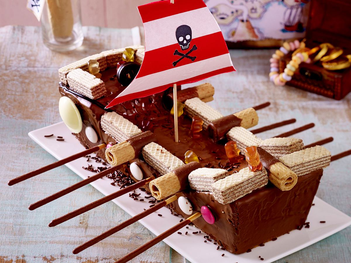 Piratenschiff-Kuchen Rezept