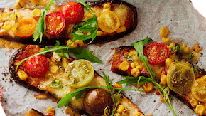 Pizza-Auberginen à la Caprese Rezept - Foto: LECKER @ Bauer Media Group Pizza-Auberginen à la Caprese Rezept - Foto: LECKER @ Bauer Media Group
