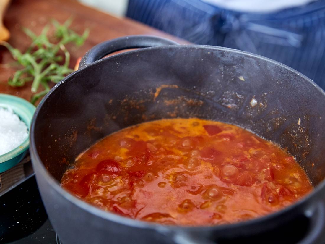 Tomatensoße für Pizza-Calzone