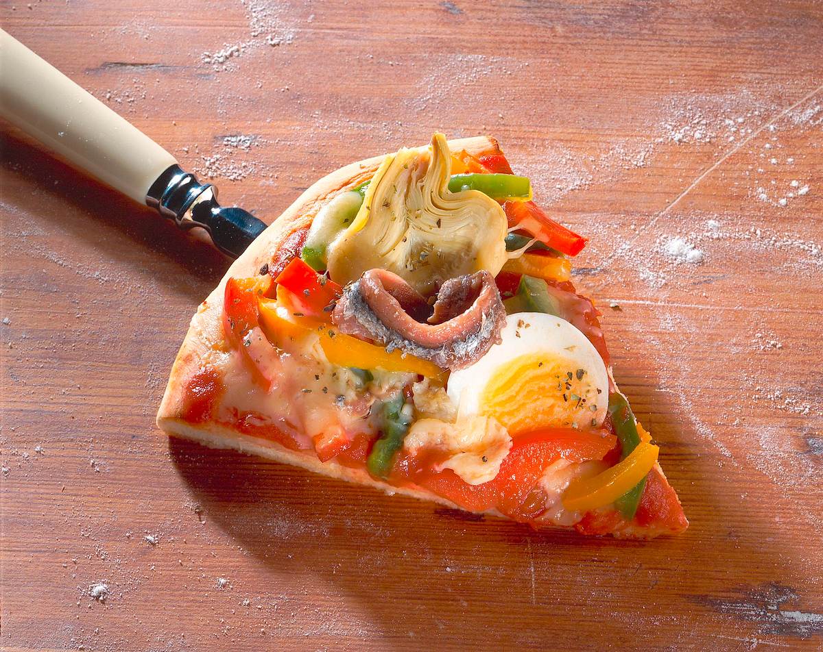 Pizza mit Artischocken Rezept