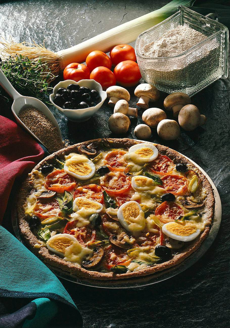 Pizza mit Dinkel Rezept