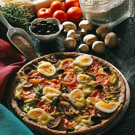 Pizza mit Dinkel Rezept