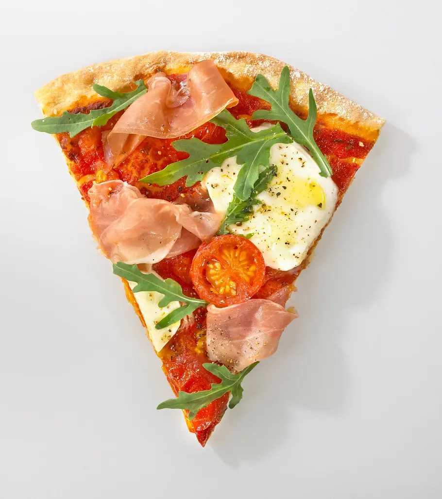 Pizza mit Rucola, Mozzarella und Parmaschinken Rezept Pizza mit Rucola, Mozzarella und Parmaschinken Rezept