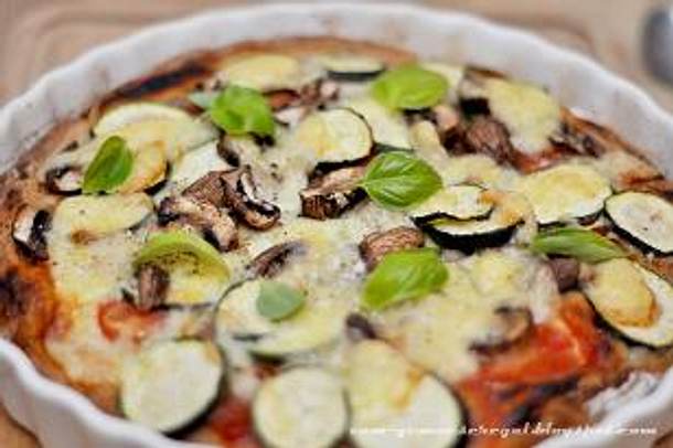 Pizza nach Art des Gemüseregals Rezept