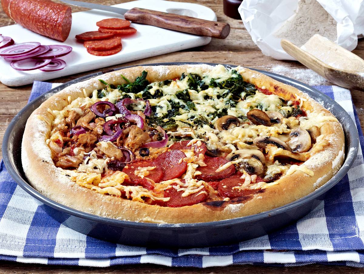 Pizza quattro stagioni Rezept