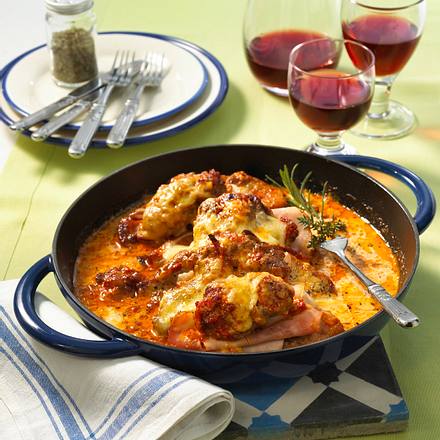 Pizza-Schnitzel mit Käsekruste Rezept Pizza-Schnitzel mit Käsekruste Rezept