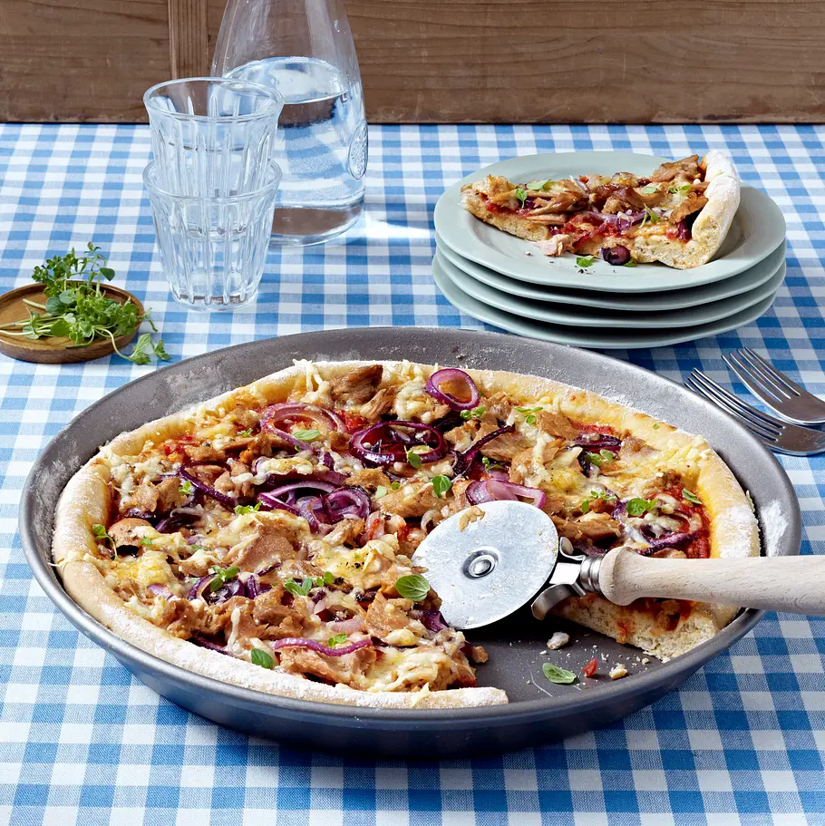 Pizza Tonno Rezept Pizza Tonno Rezept