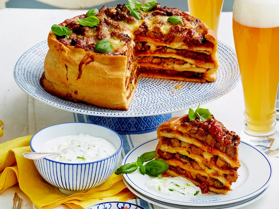 Pizzakuchen XXL Rezept Pizzakuchen XXL Rezept
