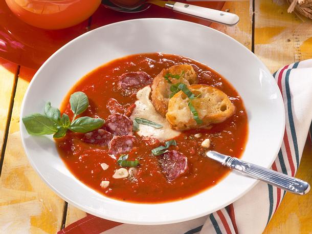 Pizzasuppe Rezept