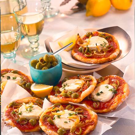 Pizzataler mit Ziegenkäse Rezept Pizzataler mit Ziegenkäse Rezept