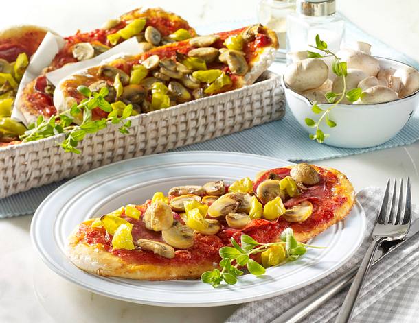Pizzazungen mit Salami Rezept Pizzazungen mit Salami Rezept
