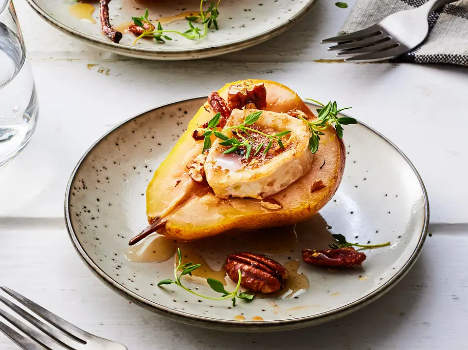 Pochierte Birne mit Käse-Insider Rezept