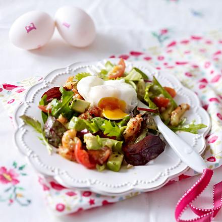 Pochiertes Ei auf Salat Rezept