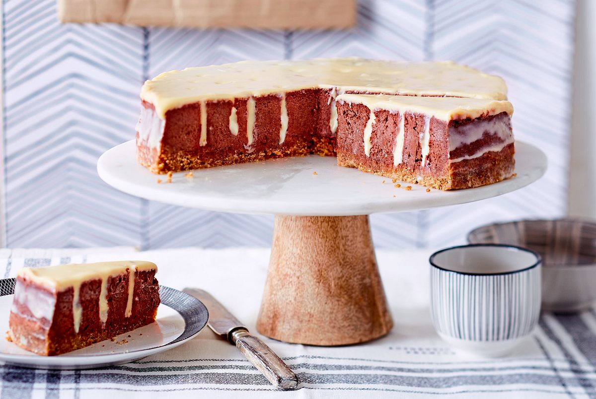 Poke-Schoko-Cheesecake „Sweet Smile“ Rezept