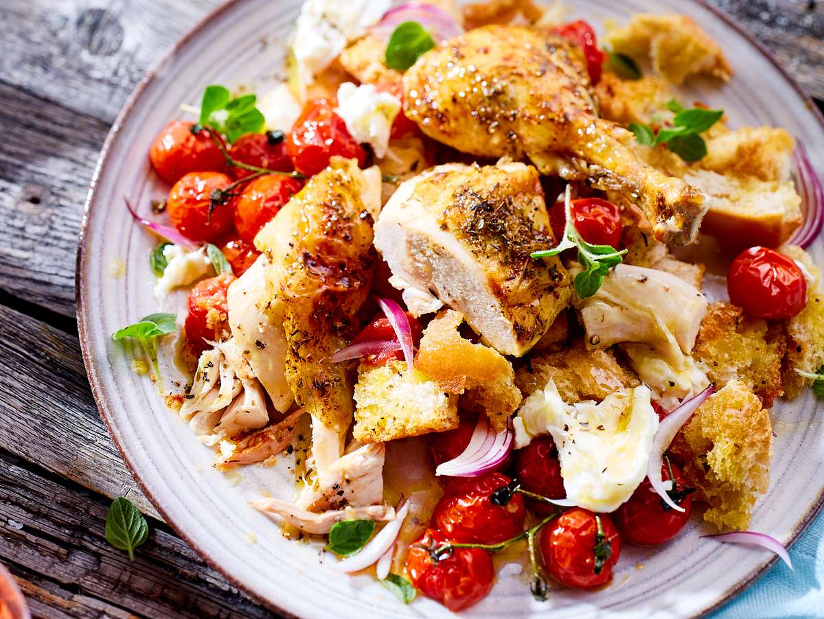 Pollo-Panzanella mit Kirschtomaten Rezept