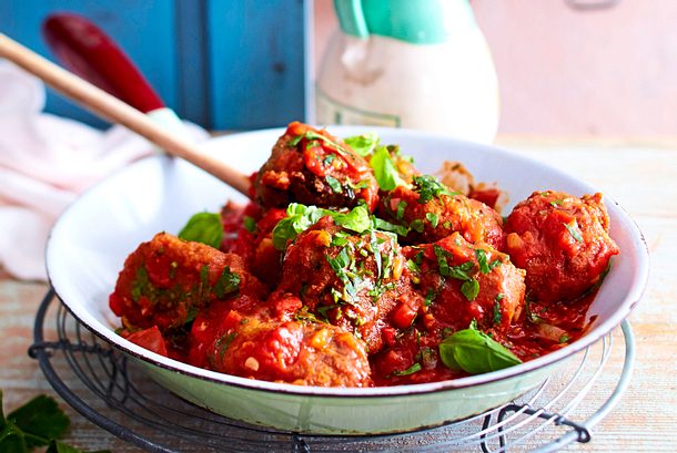 Polpette di Melanzane: Auberginenbällchen in Tomatensugo Rezept