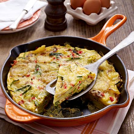 Porree-Frittata Rezept Porree-Frittata Rezept