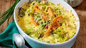 Porree-Möhren-Auflauf mit Schinken Rezept - Foto: LECKER @ Bauer Media Group Porree-Möhren-Auflauf mit Schinken Rezept - Foto: LECKER @ Bauer Media Group