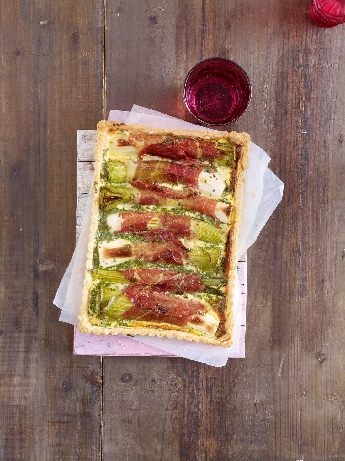 Porree-Schinken-Quiche Rezept | LECKER