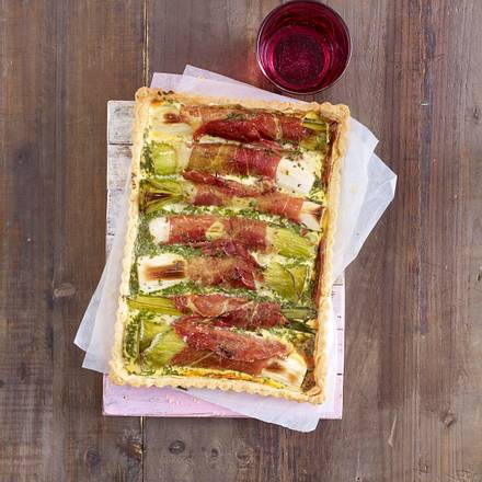 Porree-Schinken-Quiche Rezept Porree-Schinken-Quiche Rezept