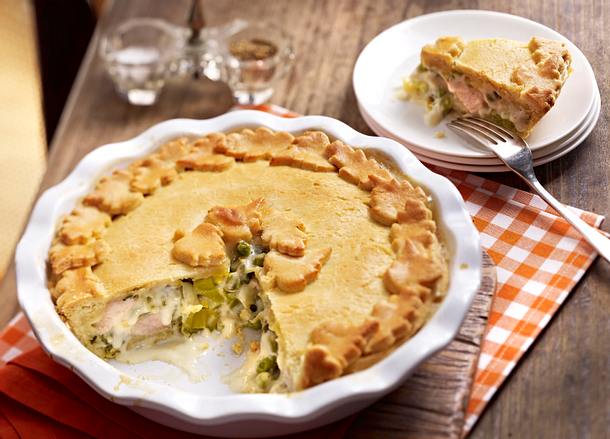 Porree und Puten Pie Rezept Porree und Puten Pie Rezept