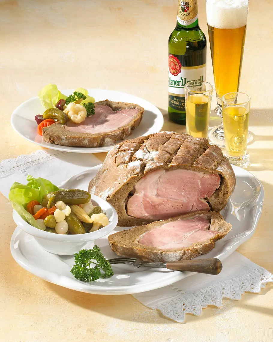 Prager Schinken im Brotteig Rezept Prager Schinken im Brotteig Rezept