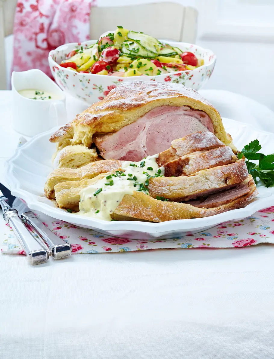 Prager Schinken im Kartoffelbrotteig Rezept Prager Schinken im Kartoffelbrotteig Rezept