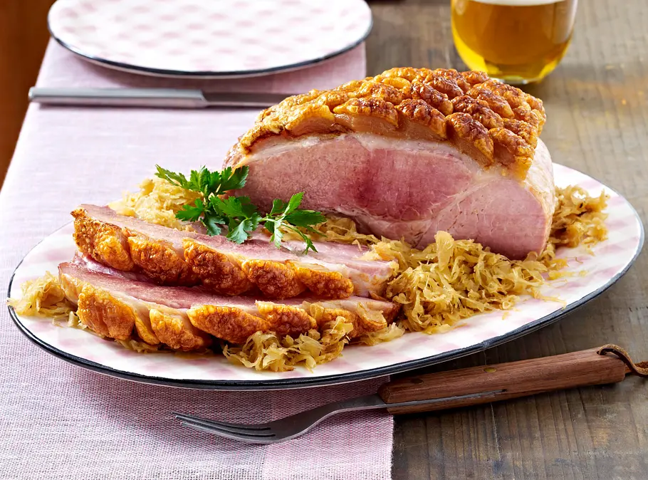 Prager-Schinken mit Sauerkraut Rezept Prager-Schinken mit Sauerkraut Rezept