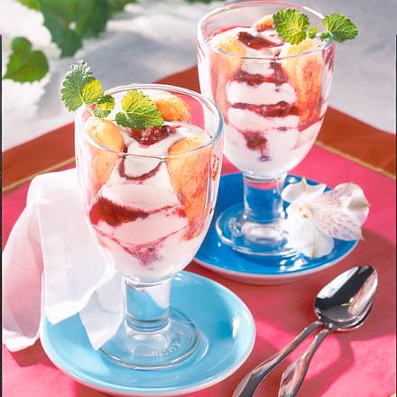 Preiselbeer-Quark-Becher Rezept