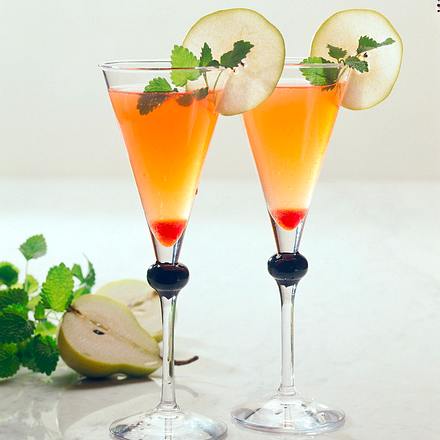 Prickelnde Birne Rezept Prickelnde Birne Rezept