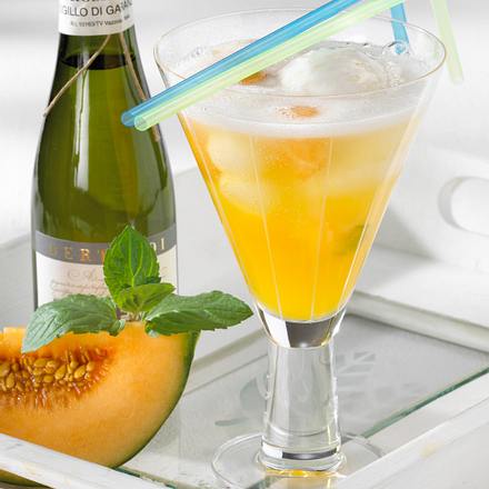 Prosecco "Melone" mit Sorbet Rezept