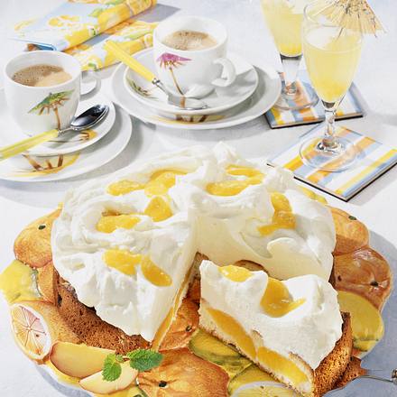 Prosecco-Pfirsich-Torte Rezept Prosecco-Pfirsich-Torte Rezept
