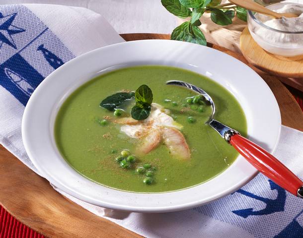 Pürierte Erbsensuppe Rezept Pürierte Erbsensuppe Rezept