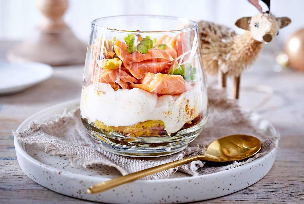 Pulled-Lachs-Trifle „Fix aufgetürmt“ Rezept