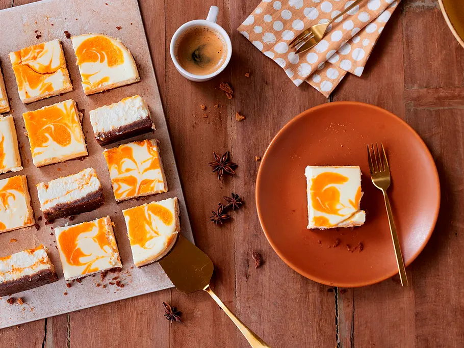 Pumpkin-Cheesecake mit Swirl Rezept Pumpkin-Cheesecake mit Swirl Rezept