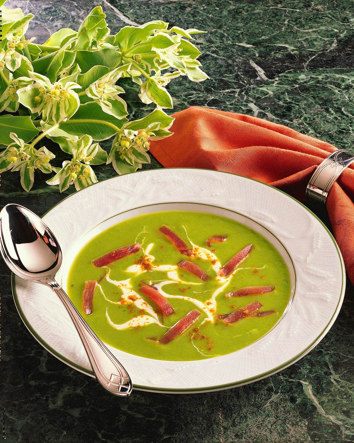 Pürierte Erbsensuppe Rezept