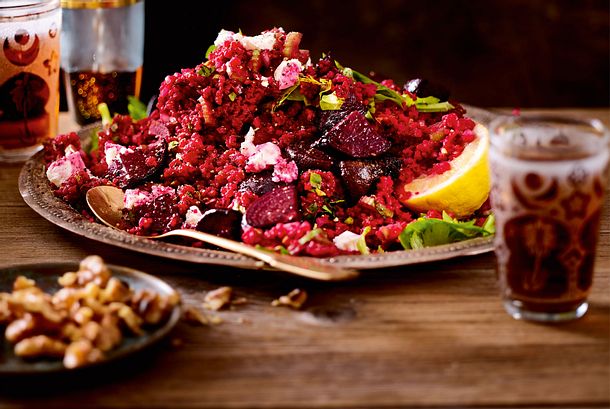 Purpurner Feta-Bulgur-Salat Rezept Purpurner Feta-Bulgur-Salat Rezept