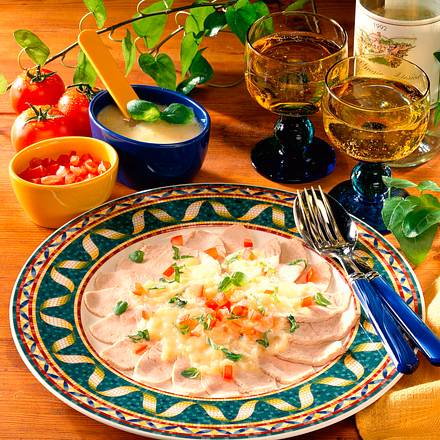Puten-Carpaccio Rezept Puten-Carpaccio Rezept